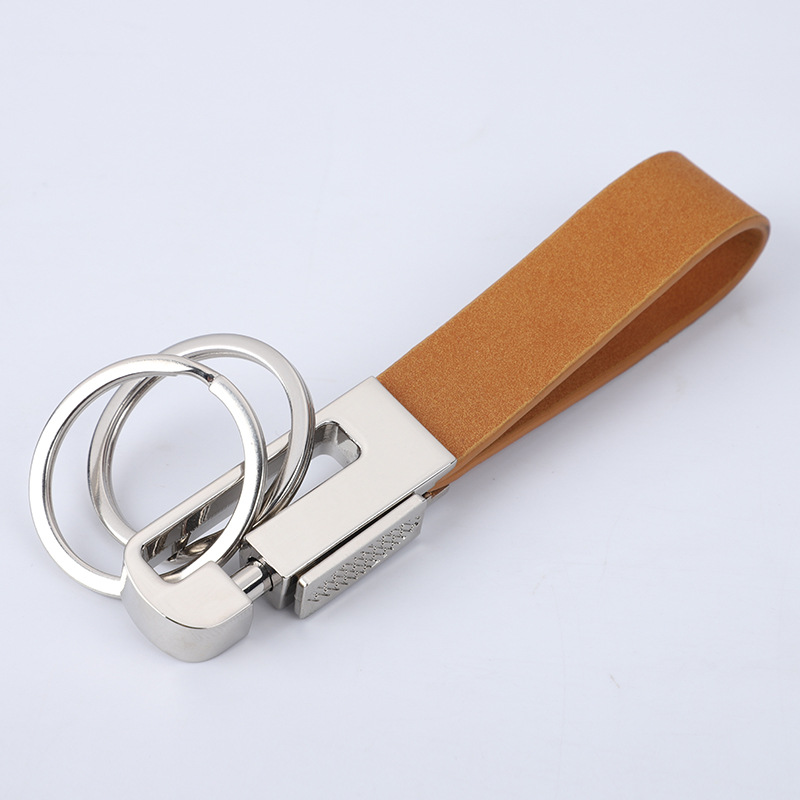 Porte-clés en cuir à motif vierge, bracelet en cuir pour hommes