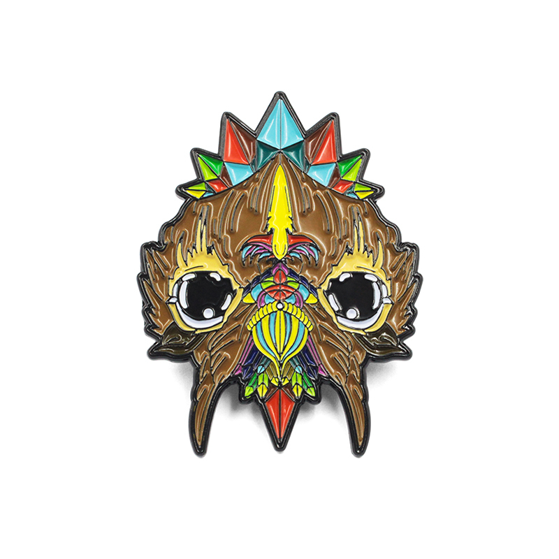 Badge avec logo de conception, épingle à revers en émail dur personnalisé de dessin animé
