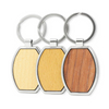 Porte-clés en bois de sculpture personnalisé simple par fabricant avec logo