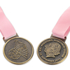Médaille de gravure de la course du marathon mondial de Chicago New York City