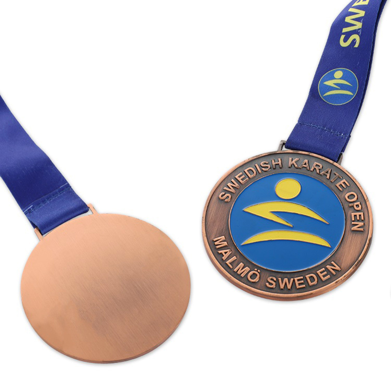 Bronze Karaté Or Judo Argent Gymnastique Service humanitaire Argent Baseball Médaille