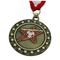 Médaille d'or antique en émail doux de football personnalisé