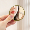 Miroir de poche compact pliable gravé par un designer mignon personnalisé