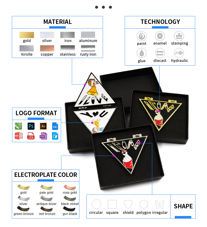 Épingle en émail design
