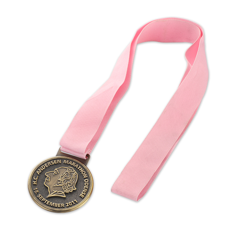 Médaille de gravure de la course du marathon mondial de Chicago New York City