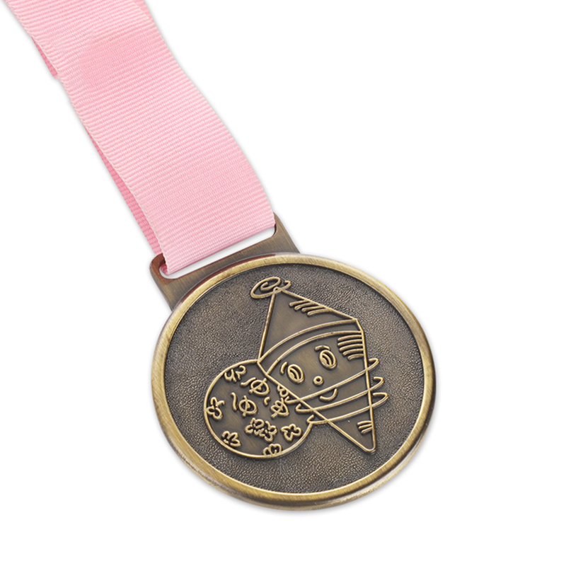 Médaille de gravure de la course du marathon mondial de Chicago New York City