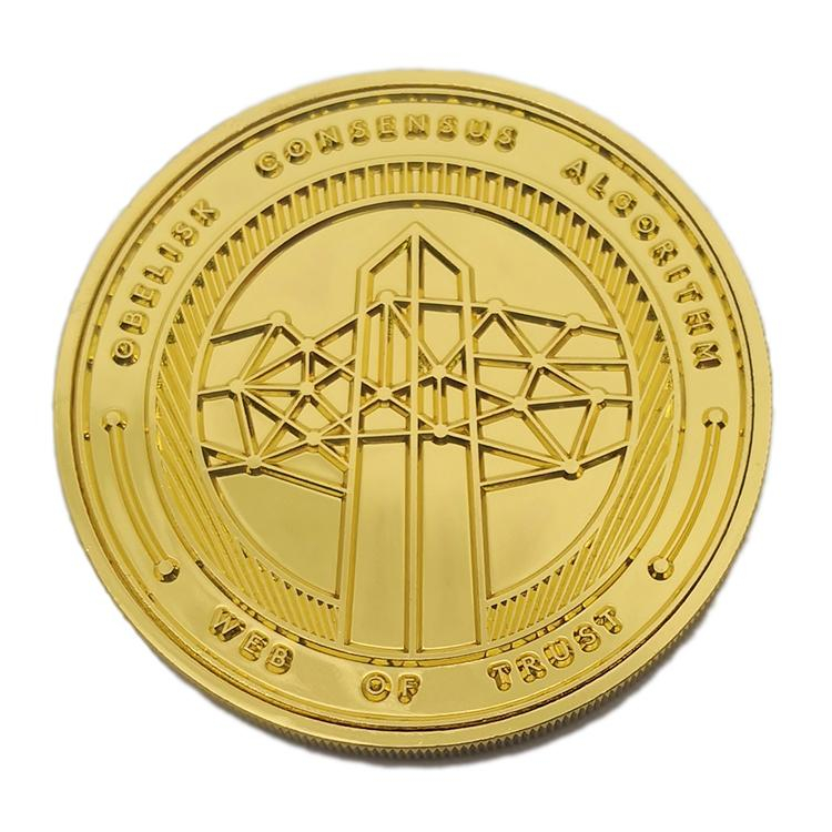 Pièce d'or en métal moulé sous pression personnalisée 2D