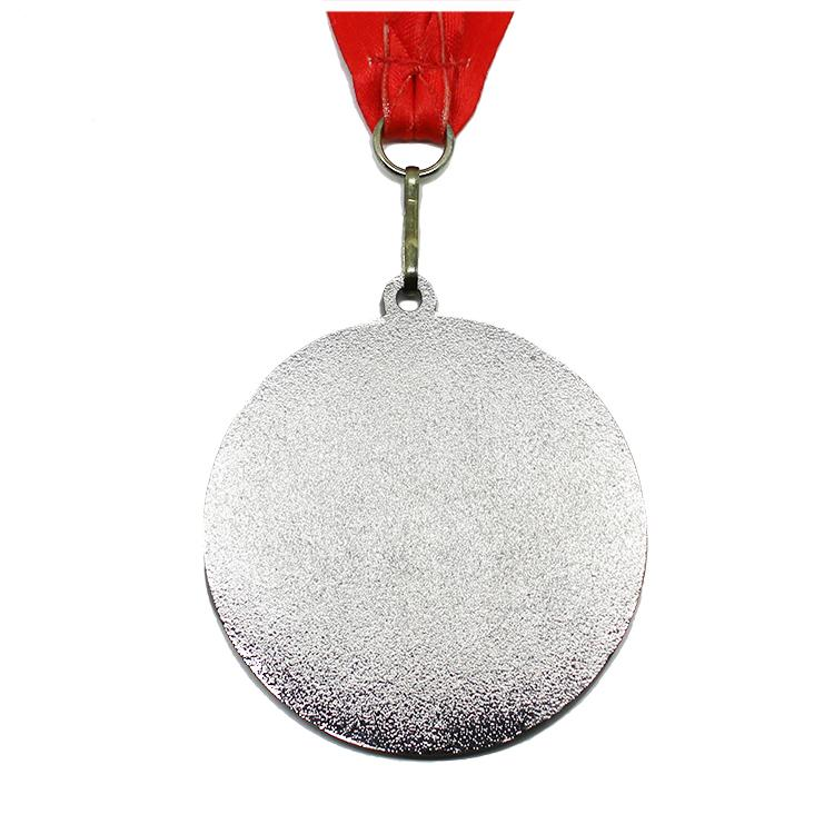Médaille en métal en pâte de couleur personnalisée avec lanière