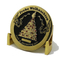 Pièce d'or en métal de Noël en émail doux en cristal personnalisé