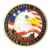 Pièce d'argent en métal émaillé doux American Eagle