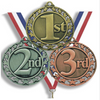 1er 2e 3e médaille de sport en métal personnalisé, souvenir vierge