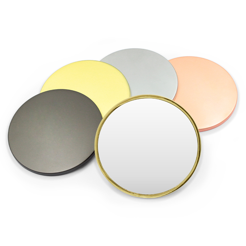 Miroir de poche compact pliable gravé par un designer mignon personnalisé