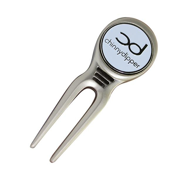 Relève-pitch de golf et clip pour chapeau avec logo personnalisé plaqué nickel