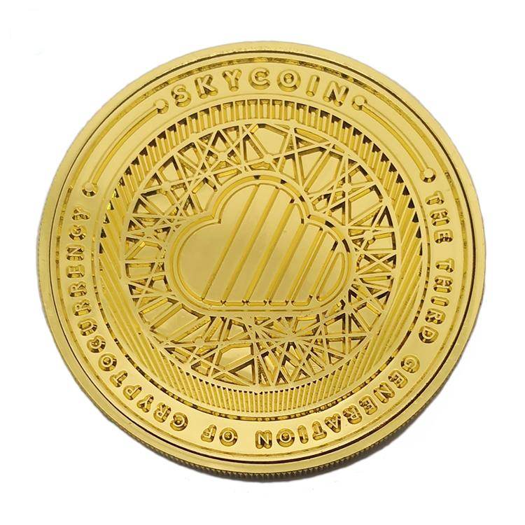 Pièce d'or en métal moulé sous pression personnalisée 2D