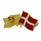 Épinglette de drapeau de pays en métal et émail doux