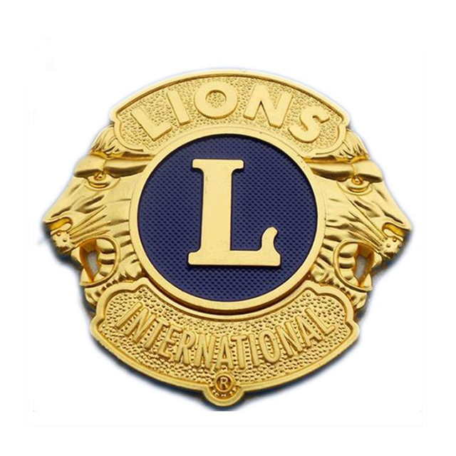 Épinglette en métal personnalisée en gros du Lion Club