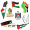 Épingle d'insigne de drapeau de Palestine d'émail dur doux