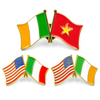 Épingle de drapeau en émail personnalisée