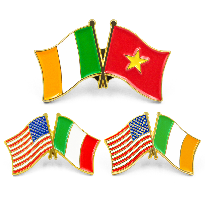 Épingle de drapeau en émail personnalisée