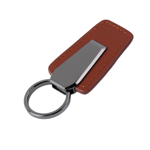 Porte-clés en cuir en vrac personnalisés pour graver le cuir pour hommes