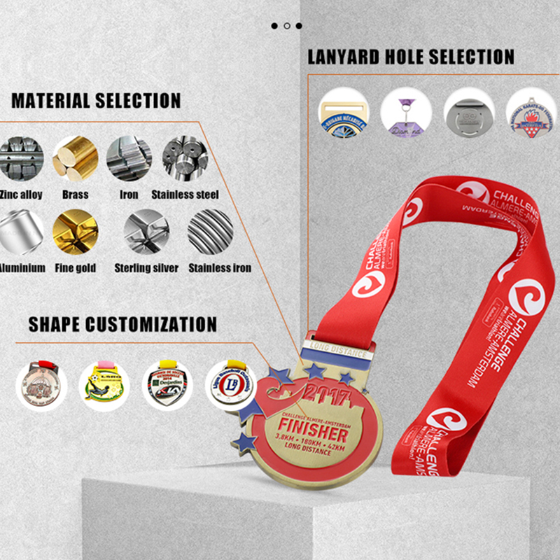 Médailles de finition miraculeuses d'or de Saint Benoît de baseball de skateboard de natation personnalisées