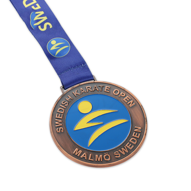 Bronze Karaté Or Judo Argent Gymnastique Service humanitaire Argent Baseball Médaille