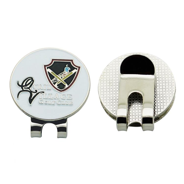 Clip de chapeau de golf en métal avec logo personnalisé, clips magnétiques pour chapeau, marqueurs de balle amovibles durables, se fixent facilement aux cadeaux pour hommes et femmes golfeurs