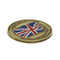 Pièce de défi en métal émaillé doux avec logo personnalisé de l'Angleterre