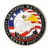 Pièce d'argent en métal émaillé doux American Eagle