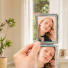 Miroir de poche compact pliable gravé par un designer mignon personnalisé