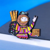 Badge personnalisé Anime doux dur mignon épinglette en émail