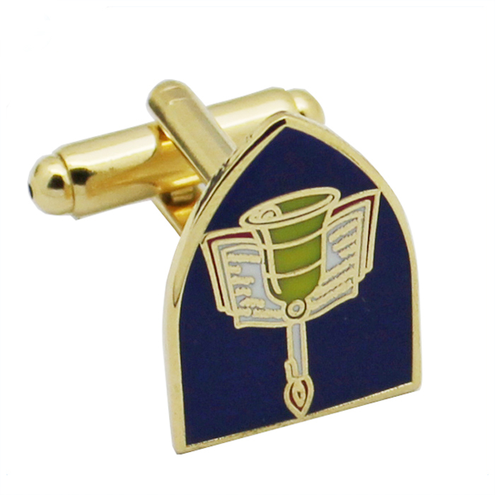 Boutons de manchette en métal personnalisés avec boîte cadeau