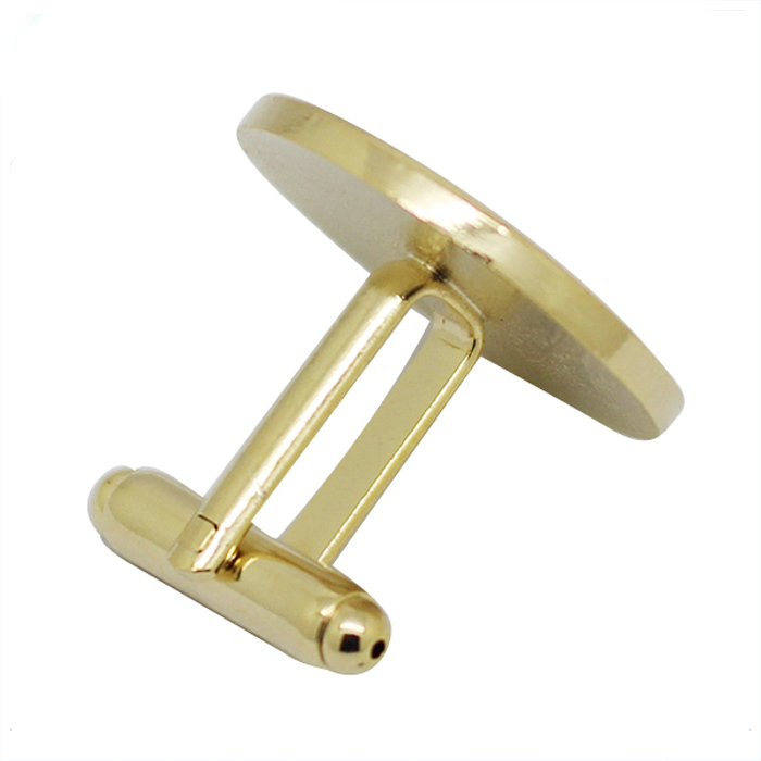Boutons de manchette en métal avec croix en émail dur
