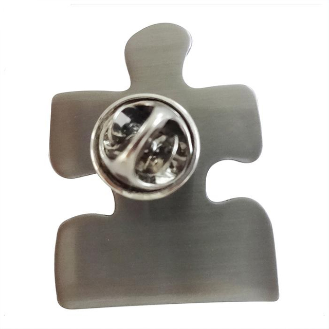 Épinglette faite en époxy de puzzle d'impression de logo personnalisé