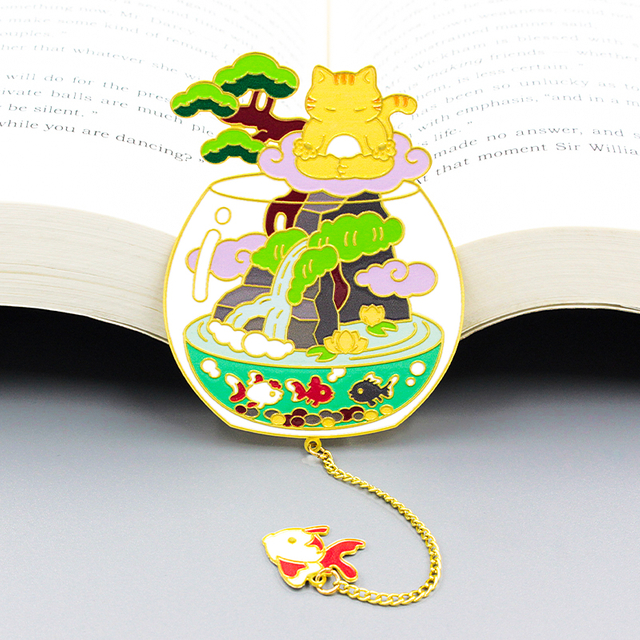 Jolis signets en métal cadeaux d'anniversaire mignons marqueurs de livre d'anime pour signet personnalisé-signets en métal personnalisés