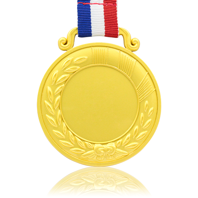 Prix ​​personnalisé bon marché personnalisé 3D Sports Gold Médaille vierge en gros 