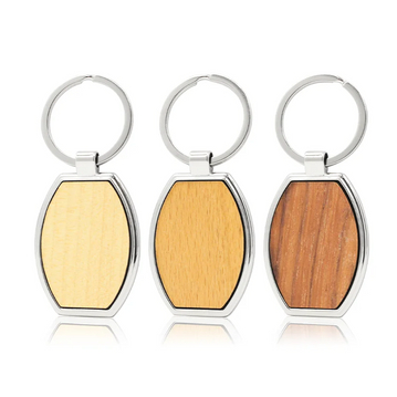 Porte-clés rotatif en bois