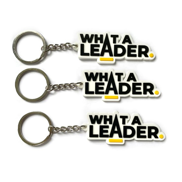 Logo personnalisé 3D Lettre 2D Porte-clés en caoutchouc PVC souple 
