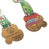 Collier miraculeux de cyclisme en étoile de Bronze 35K, médailles et rubans militaires