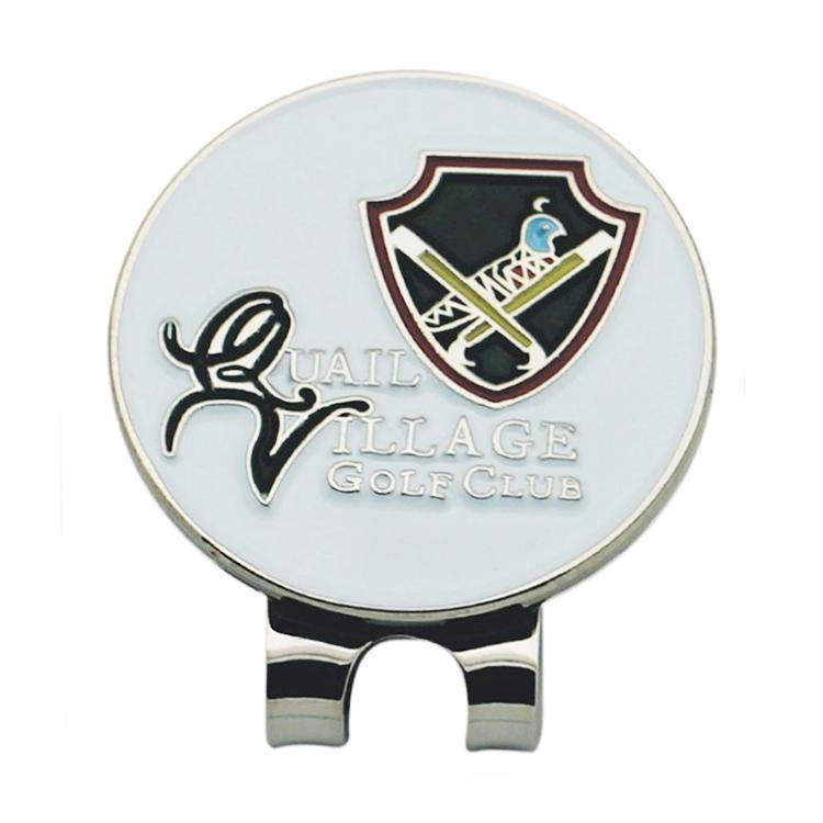 Clip de chapeau de golf en métal avec logo personnalisé, clips magnétiques pour chapeau, marqueurs de balle amovibles durables, se fixent facilement aux cadeaux pour hommes et femmes golfeurs
