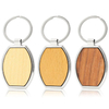 Porte-clés en bois de sculpture personnalisé simple par fabricant avec logo