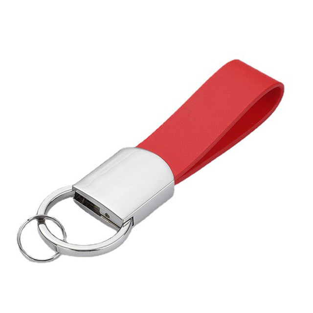 Porte-clés en cuir personnalisés sur mesure avec petit anneau