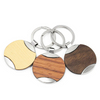 Porte-clés en bois personnalisé, conception ronde, gravure, porte-clés en bois