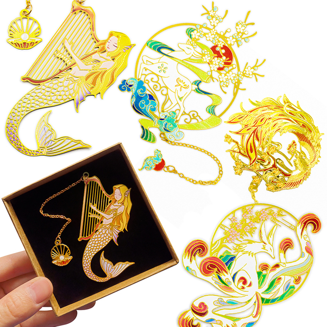Cadeau promotionnel personnalisé 3D Anime signets mignon évider signet 