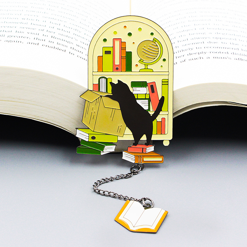 Jolis signets en métal cadeaux d'anniversaire mignons marqueurs de livre d'anime pour signet personnalisé-signets en métal personnalisés