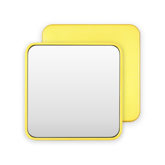 Miroir Carré Jaune