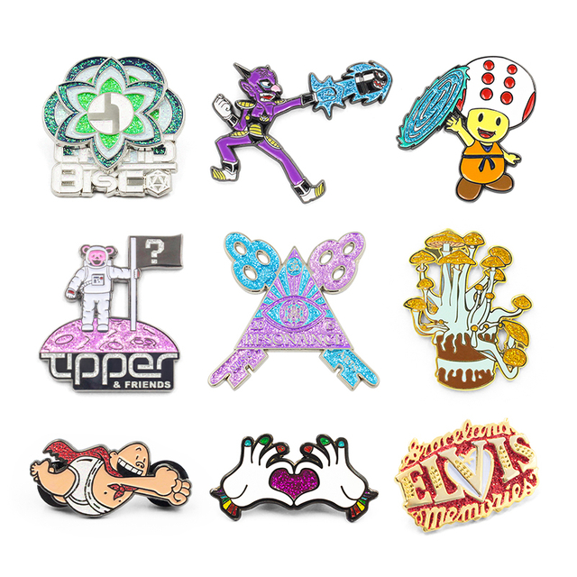Pas de badge minimum Épinglette personnalisée en émail dur