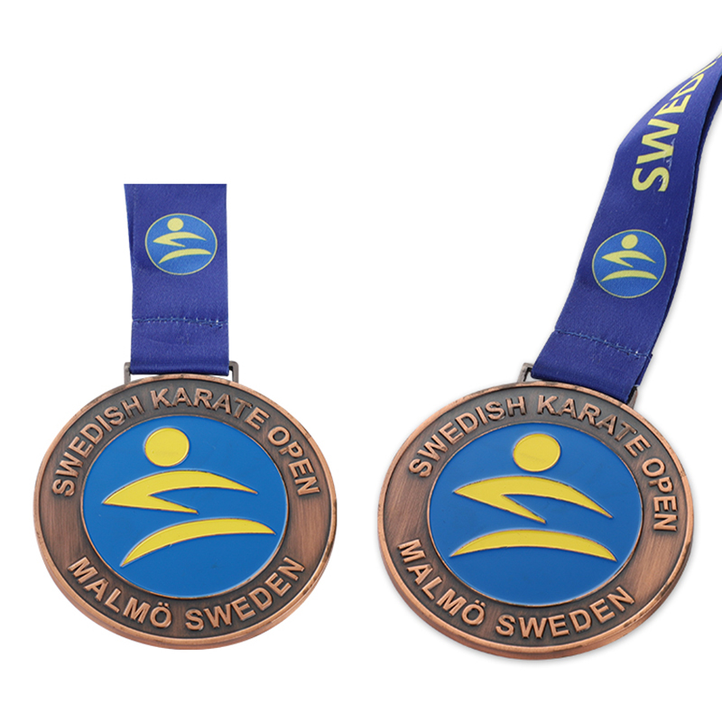 Bronze Karaté Or Judo Argent Gymnastique Service humanitaire Argent Baseball Médaille