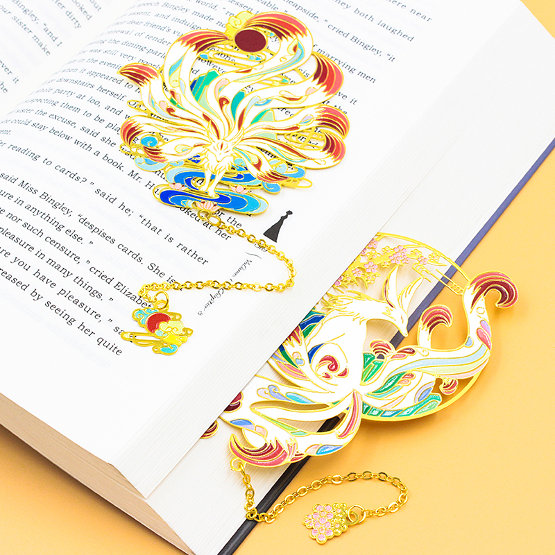 Jolis signets en métal cadeaux d'anniversaire mignons marqueurs de livre d'anime pour signet personnalisé-signets en métal personnalisés
