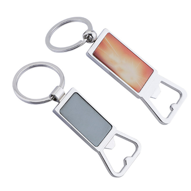 Porte-clés ouvre-bouteille mignon gravé personnalisé
